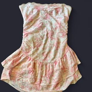 LoveShackFancy Pink Lace-Trimmed Mini Dress, Size M (NWT)